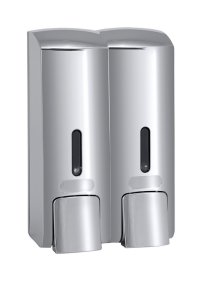 Dvigubas muilo dozatorius Bemeta Hotel 2x300 ml