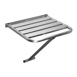 Kėdutė dušui Sanela, nerūdijančio plieno, matmenys:450x450mm, max svoriui 150kg
