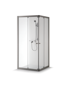 Dušo kabina Brasta Glass Rasa  885-900x885-900x2000 šinšila stiklas 