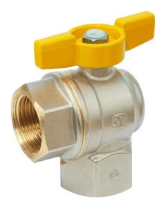 Ventilis dujinis kampu trumpa rankena pilno pralaidumo v/v Dn20