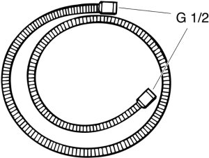 Dušo žarnelė GUSTAVSBERG 1,75 m