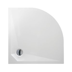 Pusapvalis akmens masės dušo padėklas Roth MARMO NEO ROUND 80×80 cm