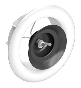 Difuzorius (korpusas) AIRY Dn125 RAL9003