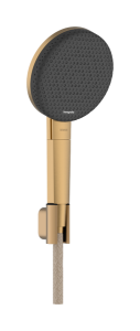 Dušo komplektas HANSGROHE Raindance Alive Select S 125, 3 srovių, EcoSmart, su 1,6 m dušo žarna, spalva - šlifuotos bronzos (brushed bronze)