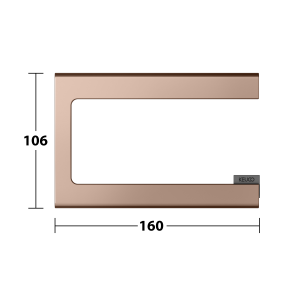 WC popieriaus laikiklis Edition400, spalva - šlifuotas rausvas auksas (brushed rose gold)