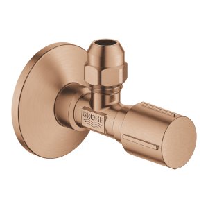 Ventilis kampinis 1/2" x 3/8" matinė rausvo aukso spalva