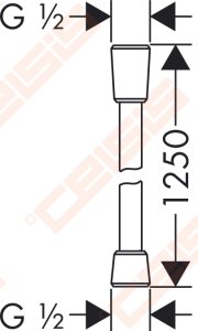 Dušo žarna HANSGROHE Isiflex 1,25 m