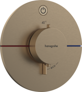 Dekoratyvinė dalis potinkiniam termostatiniam dušo maišytuvui HANSGROHE ShowerSelect Comfort S, 1 funkcijos, spalva - šlifuotos bronzos