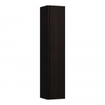 Spintelė Laufen Base, 350x335x1650mm, aukšta, 1 durelės, lankstai dešinėje, juodo aliuminio rankenėlė, spalva -tamsiai ruda guoba 