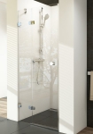 Varstomos dušo durys RAVAK BRILLIANT BSD2-100 A-L su chromuotom detalėm ir skaidriu stiklu 