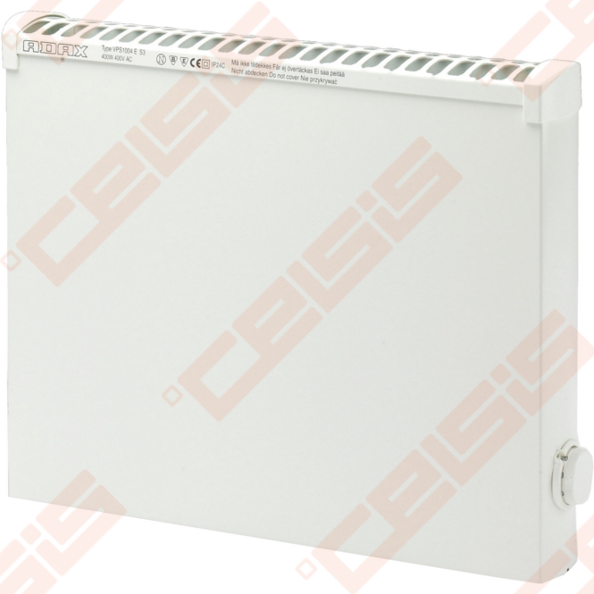 ADAX Elektrinis radiatorius atsparus aptaškymui VPS1004 EM (325x388x84); su  elektroniniu termostatu | CELSIS