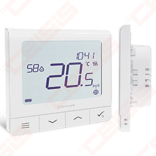 Programuojamas patalpos termostatas QUANTUM, belaidins, potinkinis,  maitinamas 230V | CELSIS
